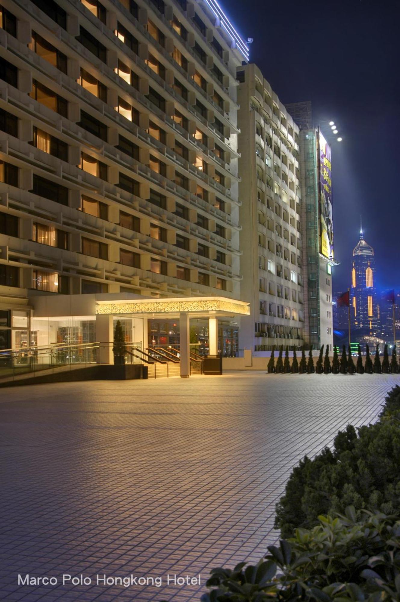Marco Polo Hongkong Hotel Ngoại thất bức ảnh The entrance of the hotel